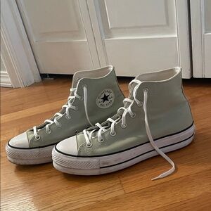 Converse Women's High-Top Sneakers - Light Green